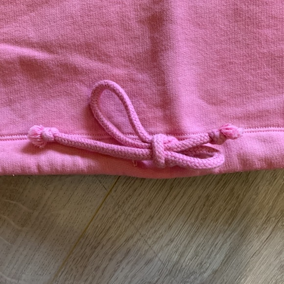Wilfred Free (Aritzia) Fleece Cropped Sweatshirt Sz M (Faded Bubble Pink) - Picture 3 of 6